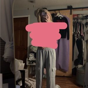Aeropostale Gray Wide Leg Pants